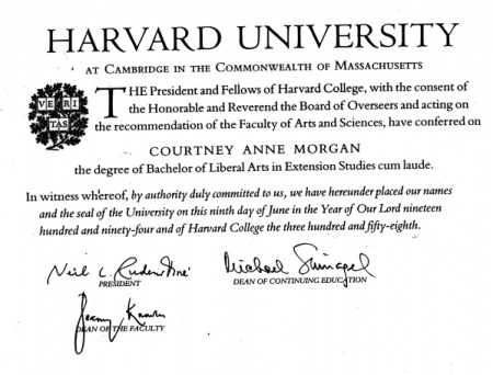 harvard degrees