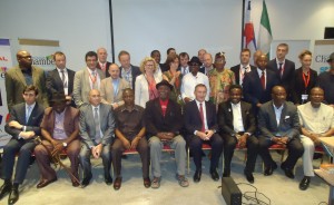 The French delegation in a group photograph